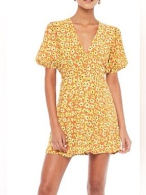 knee length dresses for ladies Faithfull Shivka Mini Dress Plain Egg Shell main image 0